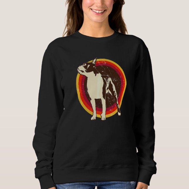 Boston Terrier Dog Breed  145 Sweatshirt (Front)