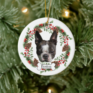 Boston Terrier  dog Ceramic Ornament