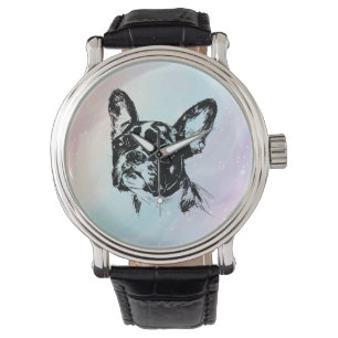 Boston Terrier Dog Chic Art Design Watch