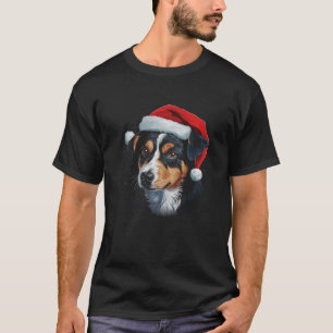 Boston terrier dog dogs christmas walking Premium T-Shirt