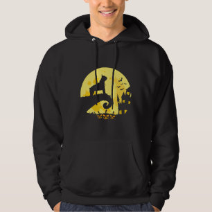 Boston Terrier Dog Funny Happy Halloween Pumpkin Hoodie