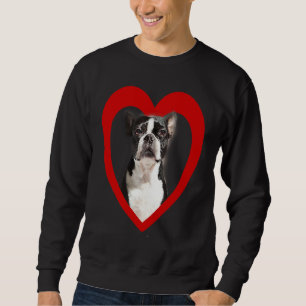 Boston Terrier  Dog Heart   Terrier  Boston Terrie Sweatshirt