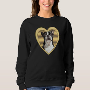 Boston Terrier Dog Heart  Terrier Boston Terrier Sweatshirt
