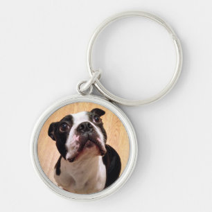Boston Terrier Dog Key Ring