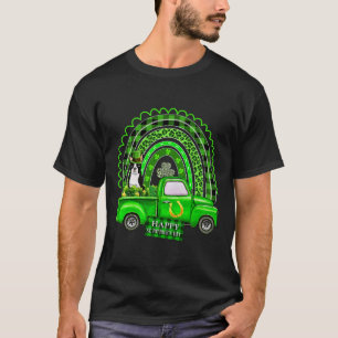 Boston Terrier Dog Leprechaun Hat Truck Shamrock S T-Shirt