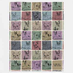 Boston Terrier Dog Lover Throw Blanket Gift
