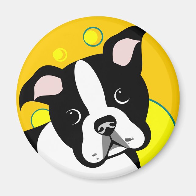 Boston Terrier Dog Magnet (Front)