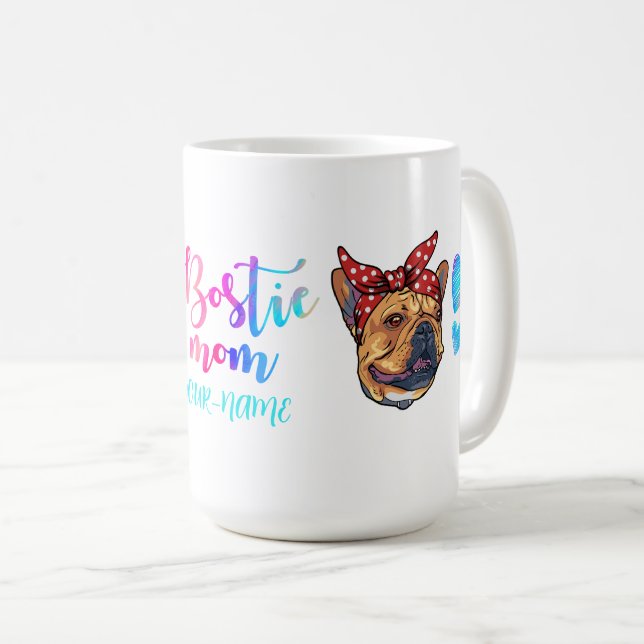 Boston Terrier Dog Mug Mother's Day Bosti Mum (Front Right)