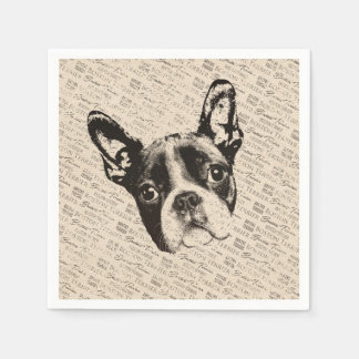 Boston Terrier dog Napkin