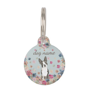 Boston Terrier Dog Puppy Pet Tag