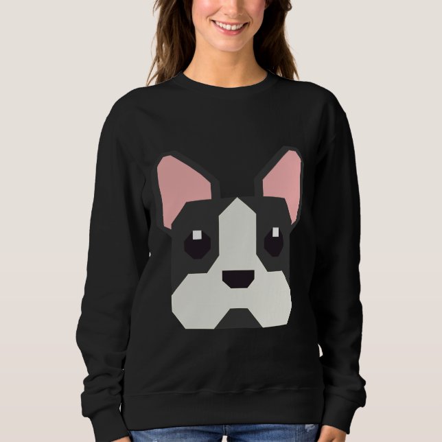 Boston Terrier Dog Puppy      Sweatshirt (Front)