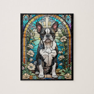 Boston Terrier Dog Puzzle, 8" x 10", 110 pieces Jigsaw Puzzle