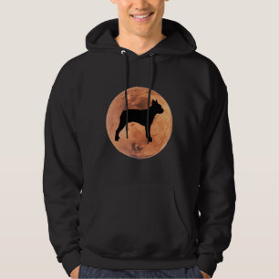 Boston Terrier Dog Silhouette In Mars Boston Terri Hoodie