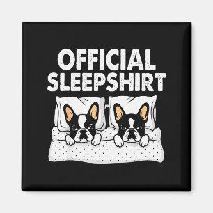 Boston Terrier Dog Sleep Pajamas Nightgown Magnet