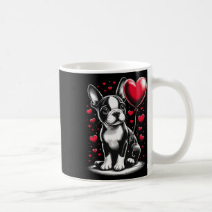 Boston Terrier Dog Valentine's Day Dog Owner Valen Coffee Mug
