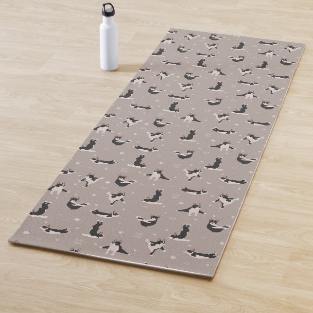 Boston Terrier dog yoga  Mat (In Situ)