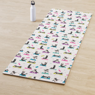Boston Terrier dog yoga Mat
