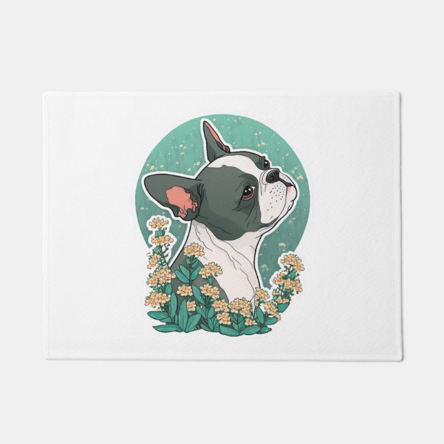 Boston Terrier Doormat (Front)