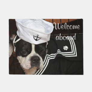 Boston terrier doormat