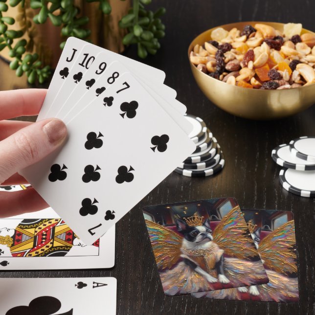 Boston Terrier Fairy Playing Cards (In Situ)