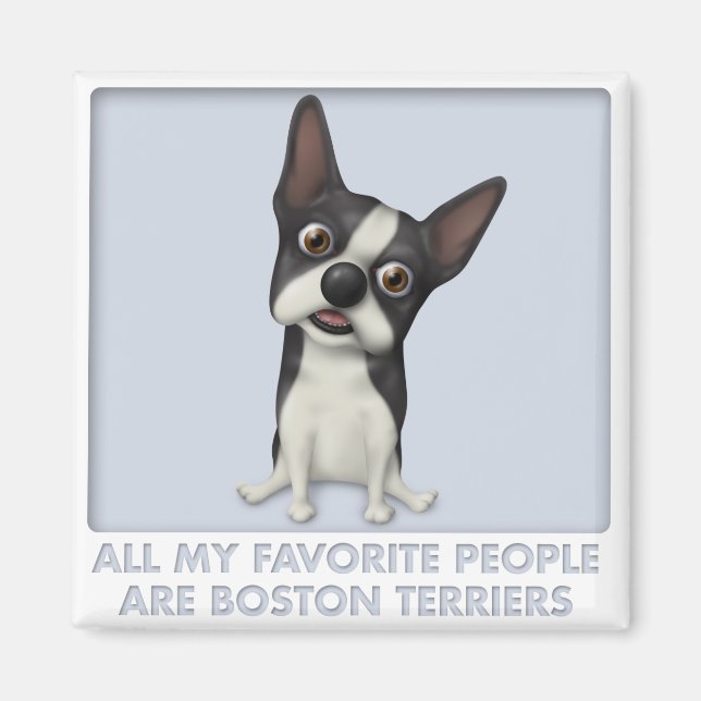 Boston Terrier Favourite Magnet (Front)
