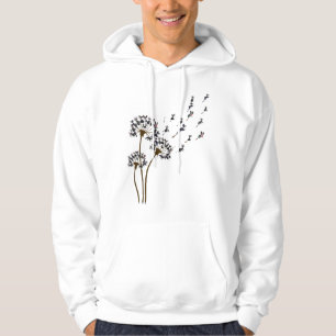 Boston Terrier Flower Fly Dandelion Boston Terrier Hoodie