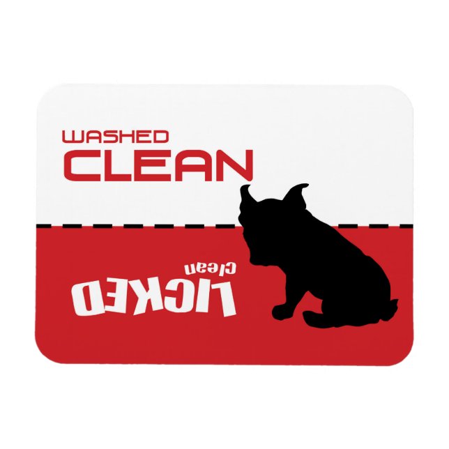 Boston Terrier French Bulldog Dishwasher Magnet (Horizontal)