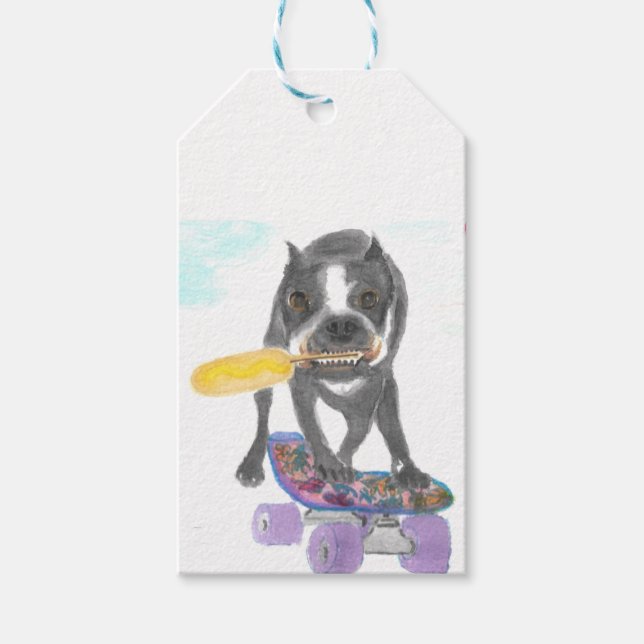 Boston Terrier Gift Tags (Front)