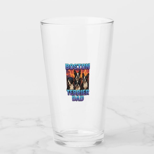 Boston Terrier Glass (Front)
