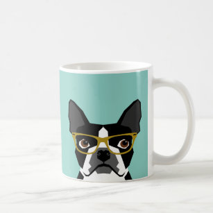 Boston Terrier Glasses Mug