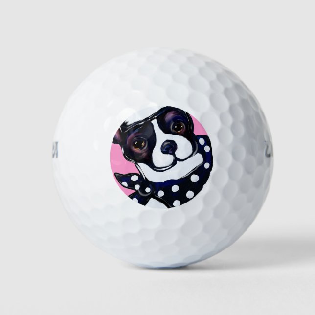 BOSTON TERRIER GOLF BALLS (Front)