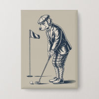 Boston Terrier Golf Vintage Dog Golfing Boston Mum