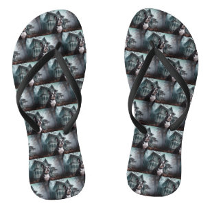 Boston Terrier Halloween Scary Thongs
