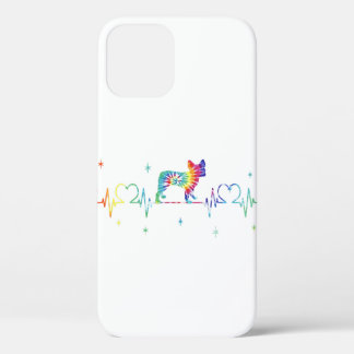 Boston Terrier Heartbeat Dog Lover iPhone 12 Pro Case