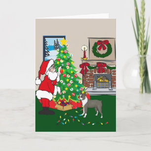 boston terrier holiday card