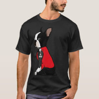 Boston Terrier I Love Dad Tattoo Funny Boston Ter