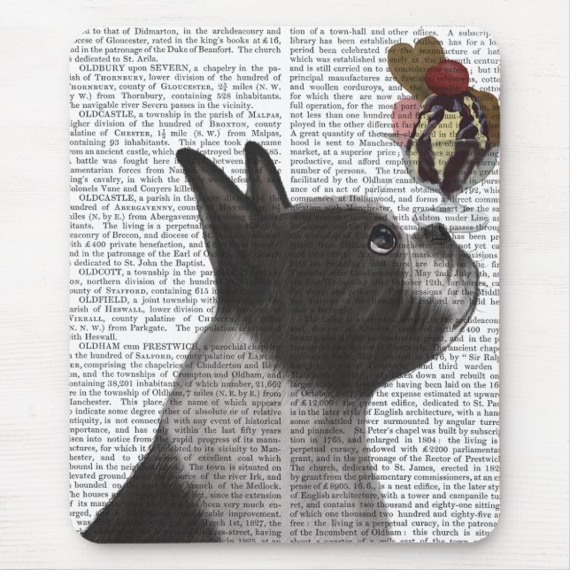 Boston Terrier Ice Cream Mouse Pad (Front)
