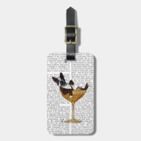Boston Terrier in Cocktail Glass 2