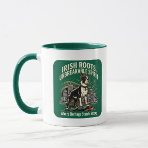 Boston Terrier Irish Heritage Pride Mug