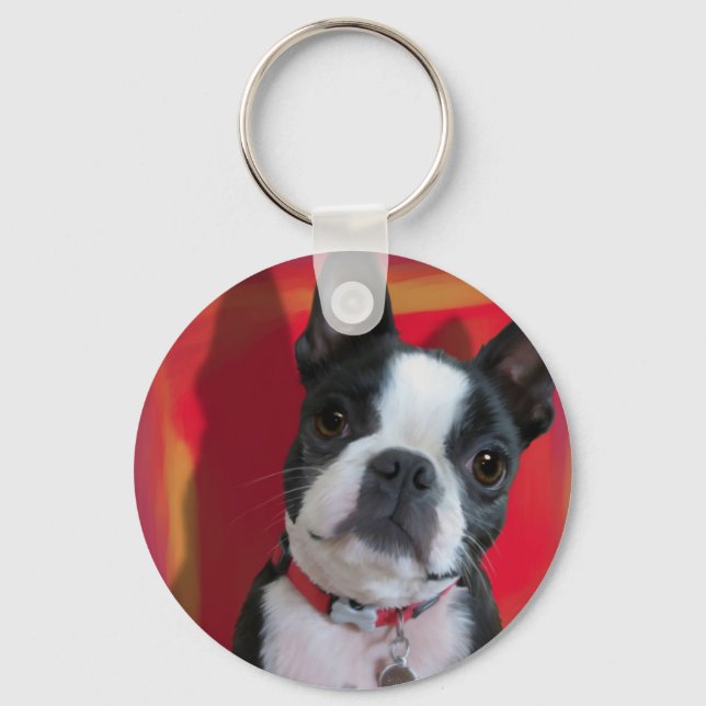 Boston Terrier Key Chain (Front)