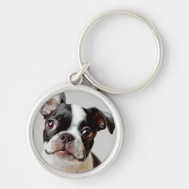 Boston Terrier Key Ring (Front)