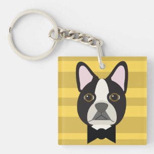 Boston Terrier Key Ring