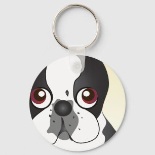 Boston Terrier Key Ring