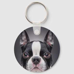 Boston Terrier Keychain