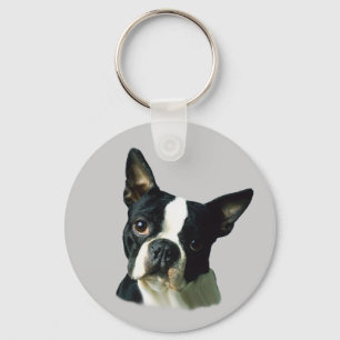 Boston Terrier Keychain