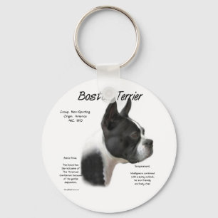 Boston Terrier Keychain