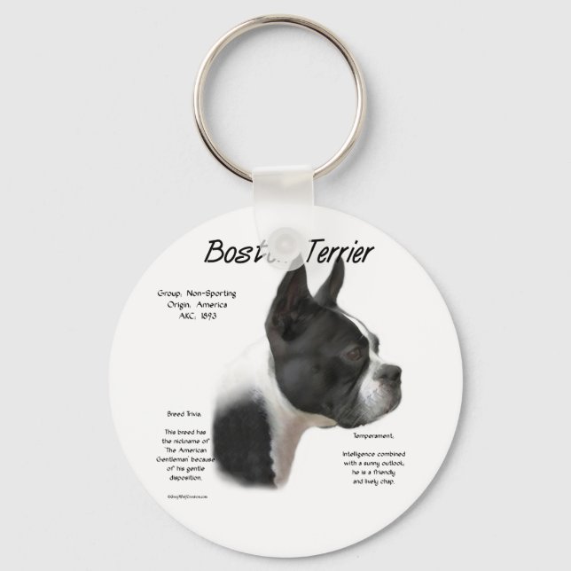 Boston Terrier Keychain (Front)