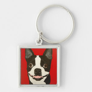 Boston Terrier Keychain