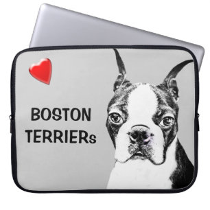 Boston Terrier Laptop Sleeve