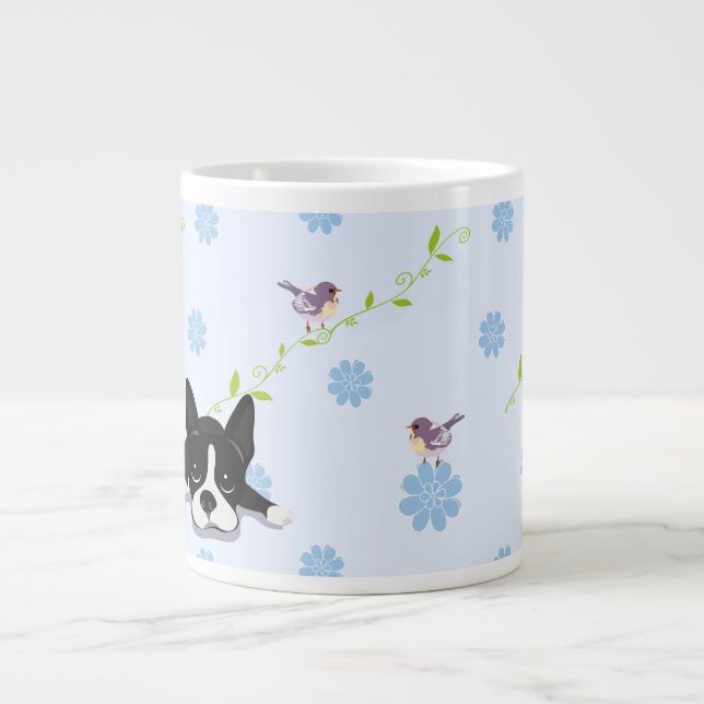 Boston Terrier Large Coffee Mug (Front)